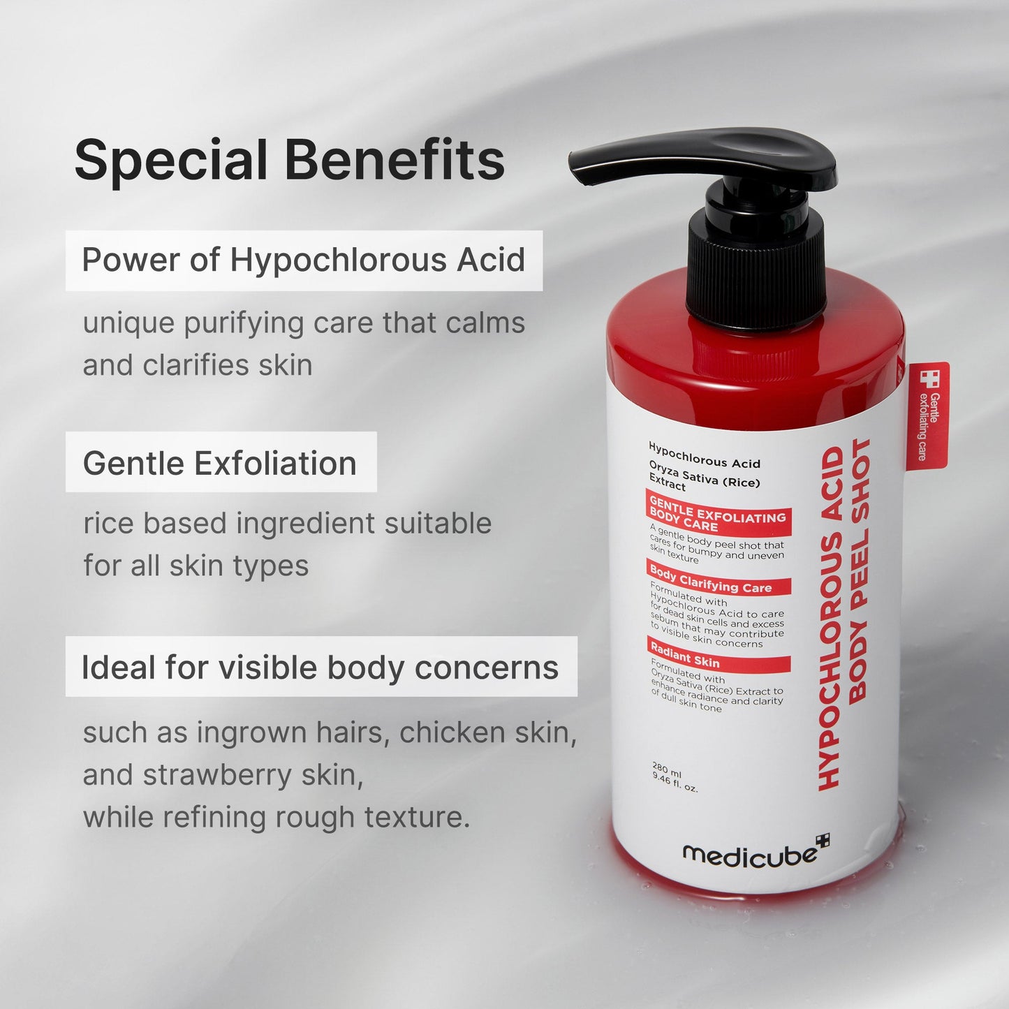 [GIFT] Hypochlorous Acid Rice Body Peel Shot