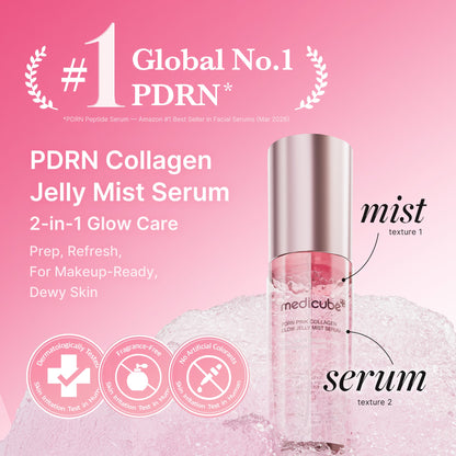 PDRN Pink Collagen Glow Jelly Mist Serum